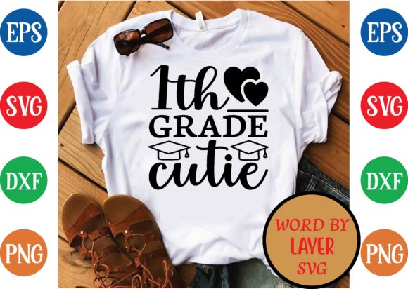 1st Grade Cutie Svg Design Graphics