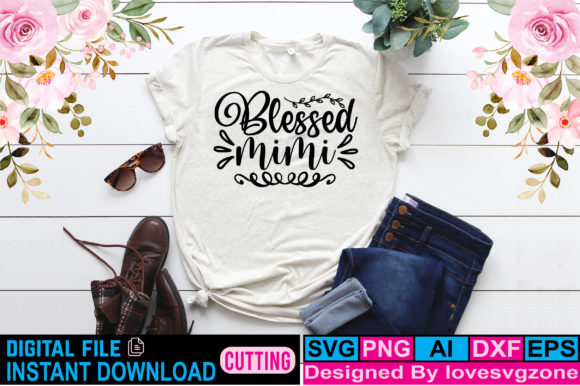 Blessed Mimi Embroidery Design