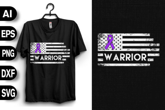 Epilepsy Warrior American Flag Graphics