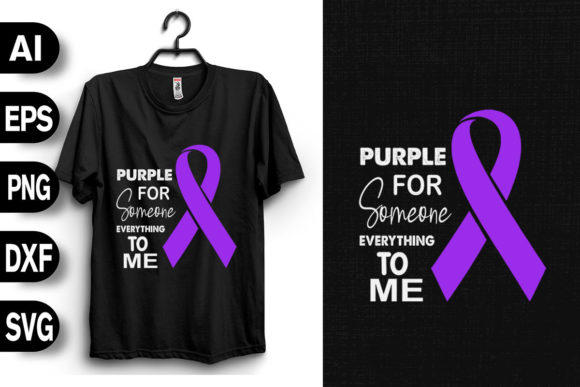 Everything to Me Epilepsy Purple Ribbon Graphics