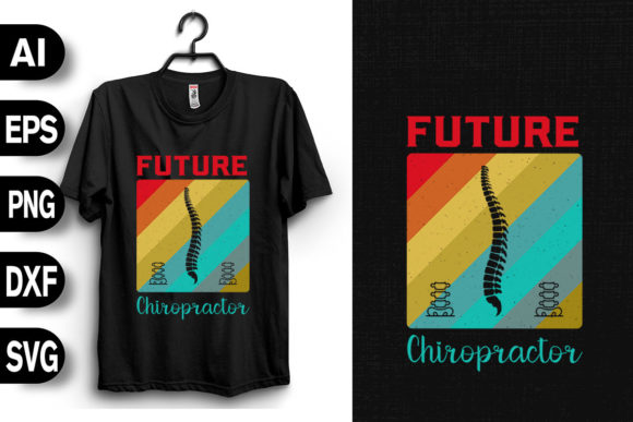 Future Chiropractor Vintage Retro Graphics