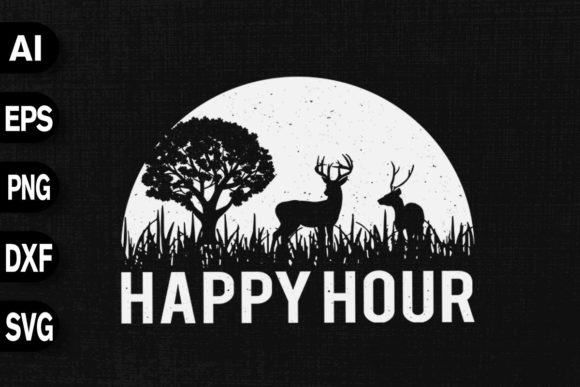 Happy Hour Deer Hunting Season Graphics