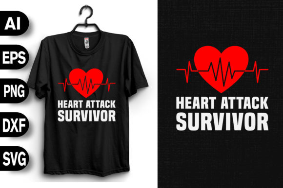 Heart Attack Survivor Graphics and T-Shirt Designs