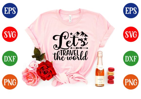 Let’s Travel the World Svg Design Graphics