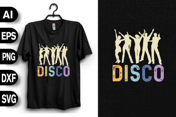 Retro Vintage Disco Graphics and T-Shirt Designs