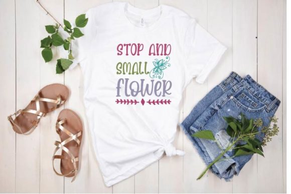 STOP AND SMALL FLOWER SVG DESIGN