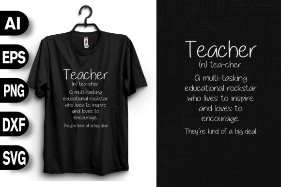 Teacher Definition Graphics for T-Shirt Designs