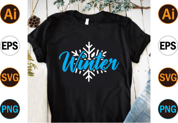 Winter Typography SVG T Shirt Design